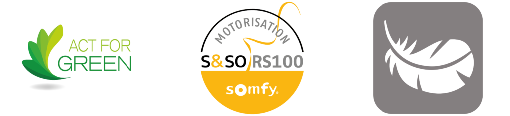 logos somfy act for green sso plume