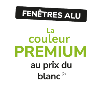 Fenêtres aluminium promotion couleur