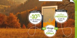 Promotion d'automne fenêtres PVC et aluminium : couleur et vitrage