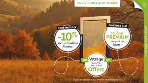Promotion d'automne fenêtres PVC et aluminium : couleur et vitrage