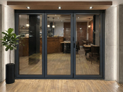 porte aluminium repliable
